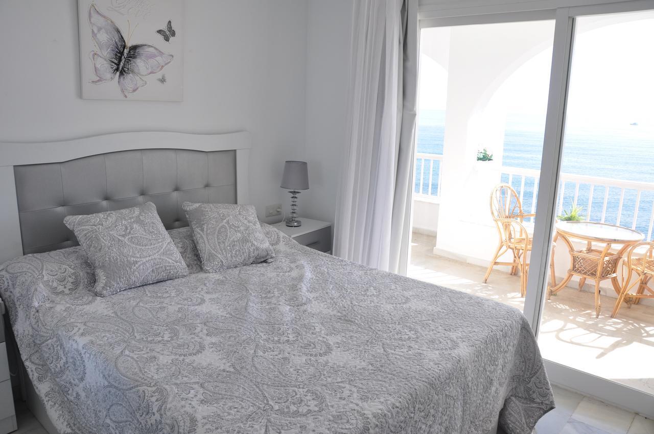 Ferienwohnung Aguamarina A3 Vistas Al Mar Primera Linea De Playa Mijas Exterior foto