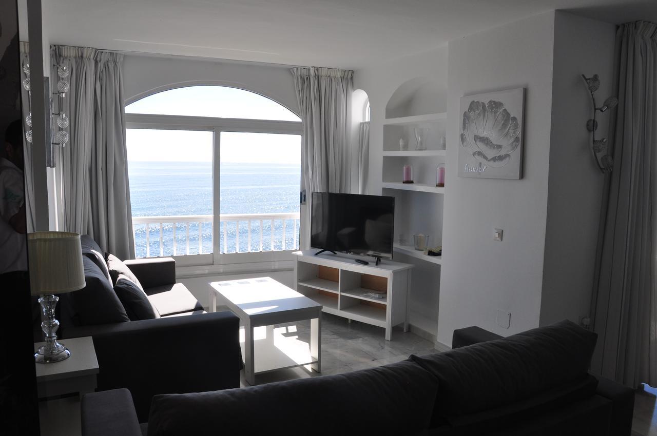 Ferienwohnung Aguamarina A3 Vistas Al Mar Primera Linea De Playa Mijas Exterior foto
